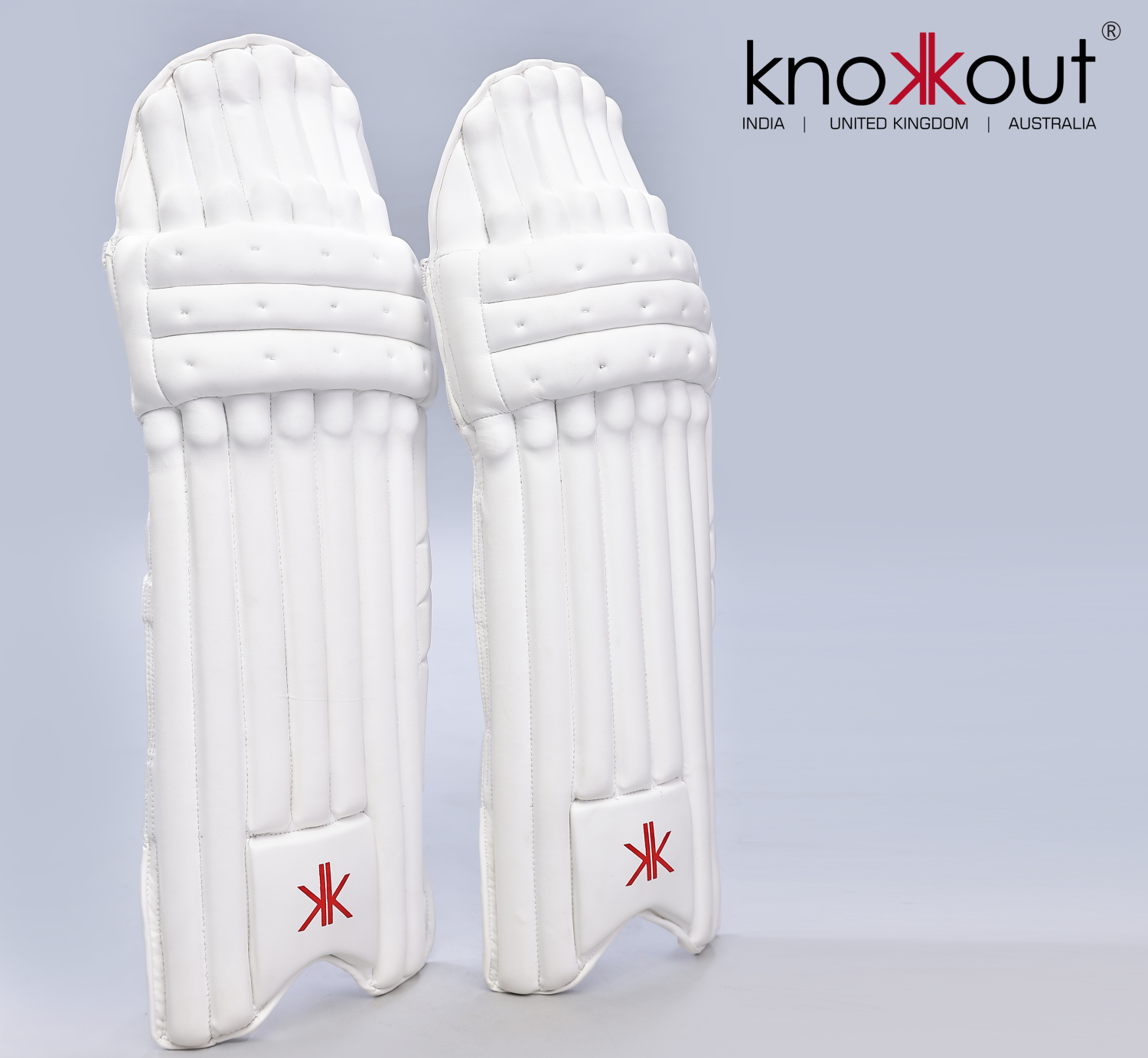 Knokkout White Batting Pads -2025