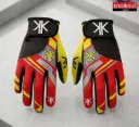 Knokkout Cricket Gloves – Red, Yellow & Black Edition
