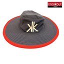 Knokkout Pro Round Hat – Electric Red & Royal Blue Edition